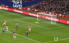 Những pha cứu thua xuất sắc vòng 16 Ngoại Hạng Anh